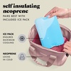 image:imageFit amp Fresh Remi Lunch Bag for Women Work  Neoprene Lunch Tote with Containers amp Ice Pack Reusable Meal Prep Lunch Box Large Capacity Machine WashableMauve