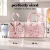 image:imageFit amp Fresh Remi Lunch Bag for Women Work  Neoprene Lunch Tote with Containers amp Ice Pack Reusable Meal Prep Lunch Box Large Capacity Machine WashablePink Ditsy Flowers