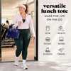 image:imageFit amp Fresh Remi Lunch Bag for Women Work  Neoprene Lunch Tote with Containers amp Ice Pack Reusable Meal Prep Lunch Box Large Capacity Machine WashableNavy