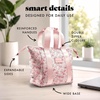 image:imageFit amp Fresh Remi Lunch Bag for Women Work  Neoprene Lunch Tote with Containers amp Ice Pack Reusable Meal Prep Lunch Box Large Capacity Machine WashablePink Ditsy Flowers