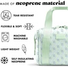 image:imageFit amp Fresh Remi Lunch Bag for Women Work  Neoprene Lunch Tote with Containers amp Ice Pack Reusable Meal Prep Lunch Box Large Capacity Machine WashableSage Flower Block