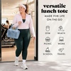 image:imageFit amp Fresh Remi Lunch Bag for Women Work  Neoprene Lunch Tote with Containers amp Ice Pack Reusable Meal Prep Lunch Box Large Capacity Machine WashableBlue