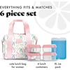 image:imageFit amp Fresh Remi Lunch Bag for Women Work  Neoprene Lunch Tote with Containers amp Ice Pack Reusable Meal Prep Lunch Box Large Capacity Machine WashableDainty Bows