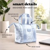 image:imageFit amp Fresh Remi Lunch Bag for Women Work  Neoprene Lunch Tote with Containers amp Ice Pack Reusable Meal Prep Lunch Box Large Capacity Machine WashableBlue Vintage Flowers