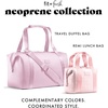 image:imageFit amp Fresh Remi Lunch Bag for Women Work  Neoprene Lunch Tote with Containers amp Ice Pack Reusable Meal Prep Lunch Box Large Capacity Machine WashablePink Gingham