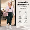 image:imageFit amp Fresh Remi Lunch Bag for Women Work  Neoprene Lunch Tote with Containers amp Ice Pack Reusable Meal Prep Lunch Box Large Capacity Machine WashableMauve