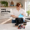image:imageFit amp Fresh Remi Lunch Bag for Women Work  Neoprene Lunch Tote with Containers amp Ice Pack Reusable Meal Prep Lunch Box Large Capacity Machine WashableBlack