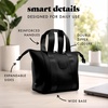 image:imageFit amp Fresh Remi Lunch Bag for Women Work  Neoprene Lunch Tote with Containers amp Ice Pack Reusable Meal Prep Lunch Box Large Capacity Machine WashableBlack
