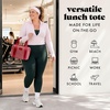 image:imageFit amp Fresh Remi Lunch Bag for Women Work  Neoprene Lunch Tote with Containers amp Ice Pack Reusable Meal Prep Lunch Box Large Capacity Machine WashableRed Gingham
