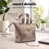 image:imageFit amp Fresh Remi Lunch Bag for Women Work  Neoprene Lunch Tote with Containers amp Ice Pack Reusable Meal Prep Lunch Box Large Capacity Machine WashableTaupe