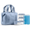 image:imageFit amp Fresh Remi Lunch Bag for Women Work  Neoprene Lunch Tote with Containers amp Ice Pack Reusable Meal Prep Lunch Box Large Capacity Machine WashableBlue